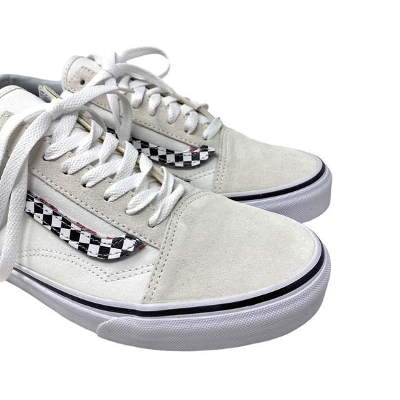 VANS Old Skool Sport Sneakers Men's Skate Low Top Suede Canvas White ALSU01647 - Picture 5 of 10